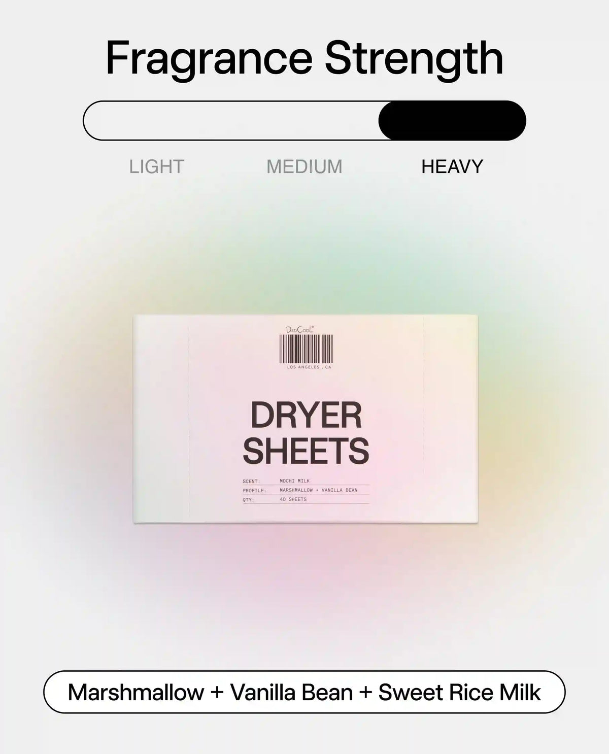 Dryer Sheets in Mochi Milk